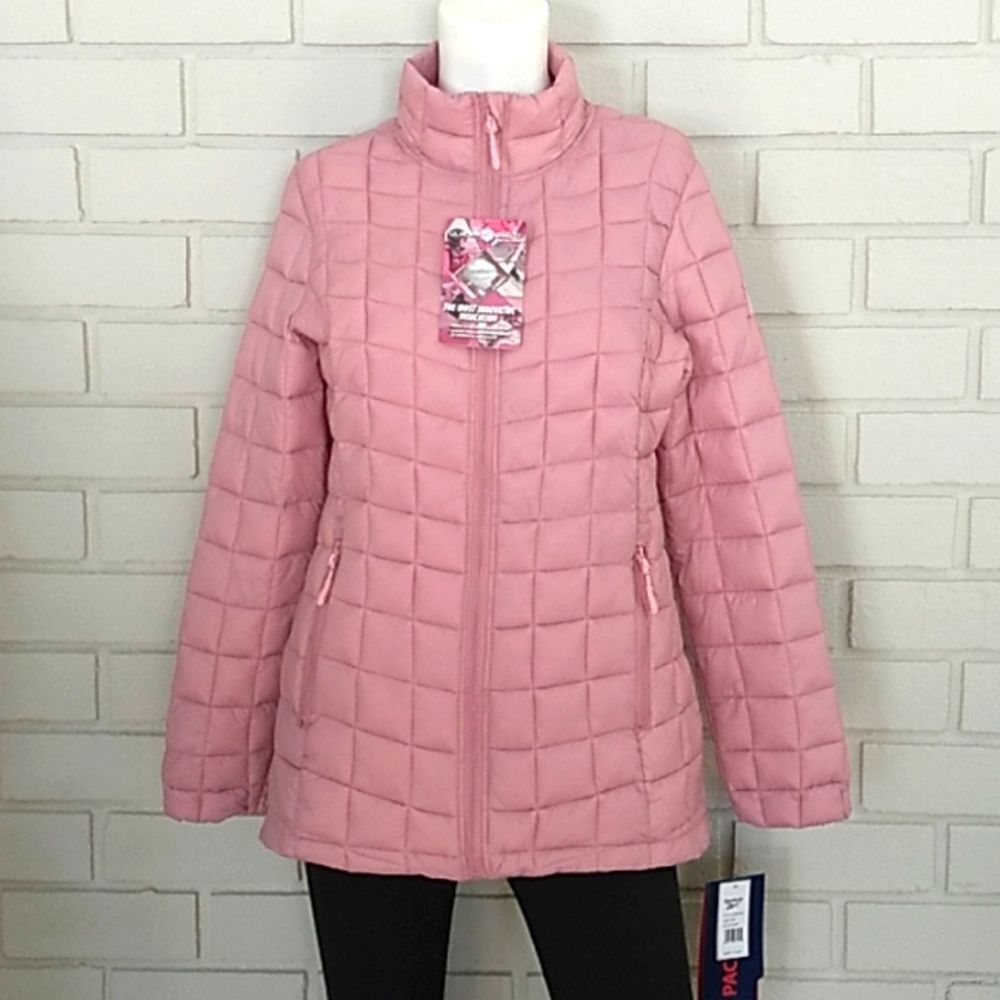 Reebok NWT Women's Glacier Shield Packable Pink  Puffer Jacket. Size Medium